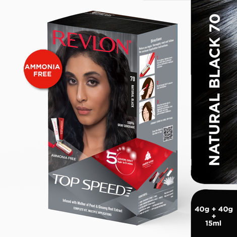 Revlon Top Speed Hair Color Woman-Natural Black 70