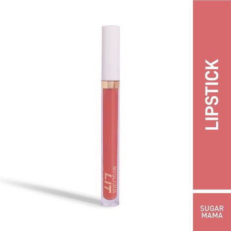 MyGlamm LIT Liquid Matte Lipstick-Sugar Mama- (3 ml)