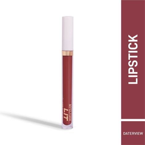 MyGlamm LIT Liquid Matte Lipstick-Daterview- (3 ml)