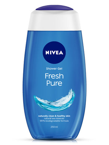 Nivea Shower Gel, Fresh Pure Body Wash (250 ml)