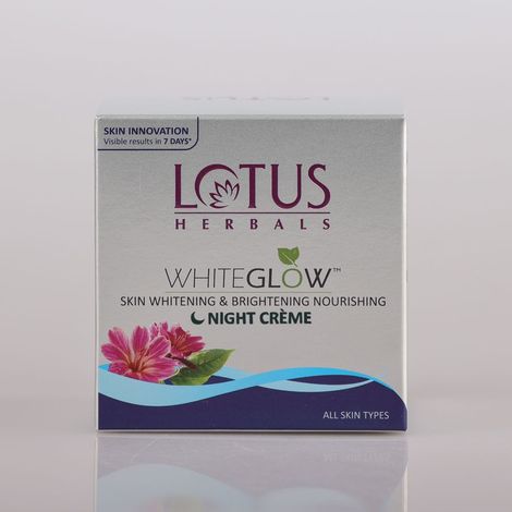 Lotus Herbals Whiteglow Skin Whitening Brightening Nourishing Night Cream 60g