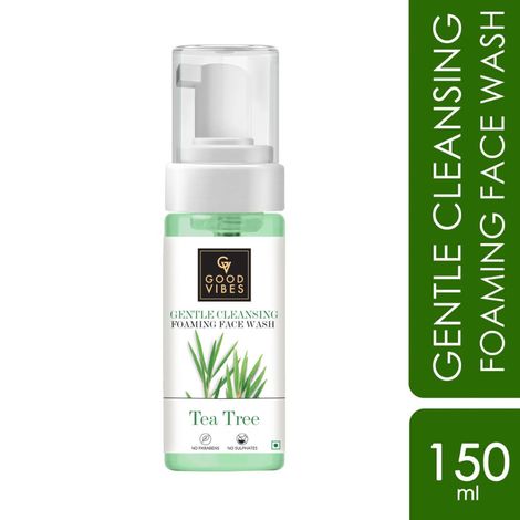Good Vibes Gentle Cleansing Foaming Face Wash Tea Tree (150 ml)