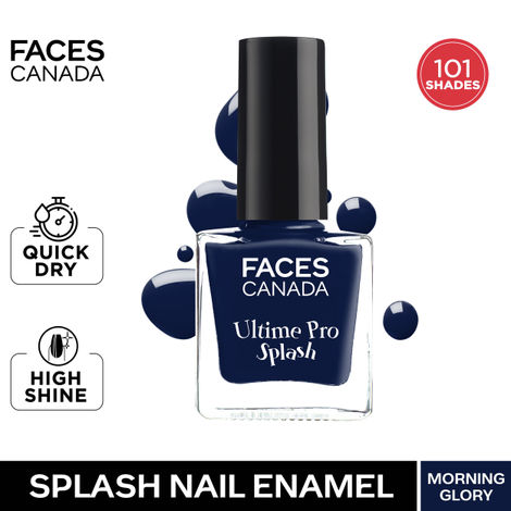 FACES CANADA Ultime Pro Splash Nail Enamel - Morning Glory 54 (8ml) | Quick Drying | Glossy Finish | Long Lasting | No Chip Formula | High Shine Nail Polish For Women | No Harmful Chemicals