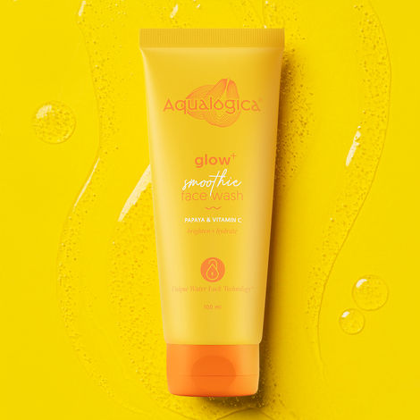 Aqualogica Glow+ Smoothie Face Wash with Papaya & Vitamin C for Glowing Skin - 100ml
