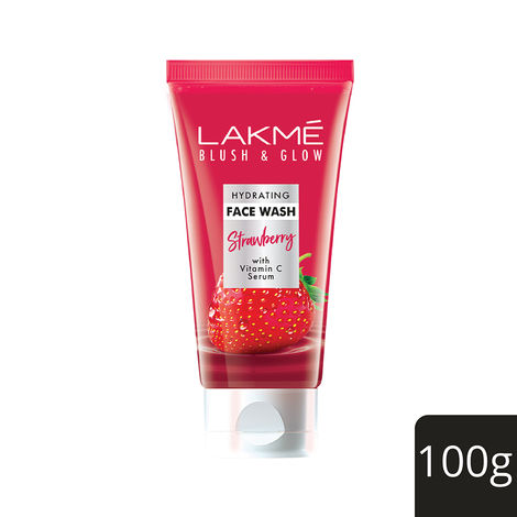 Lakme Blush & Glow Strawberry  Face Wash  100 g