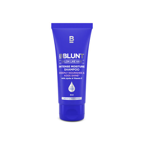 BBLUNT Intense Moisture Shampoo with Jojoba and Vitamin E for Dry & Frizzy Hair - 30 ml