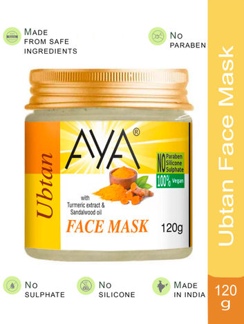 AYA Ubtan Face Mask, 120 g | No Paraben, No Silicone, No Sulphate