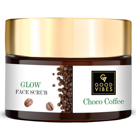 Good Vibes Choco Coffee Glow Face Scrub | Hydrating, Cleansing | No Parabens, No Sulphates, No Mineral Oil, No Animal Testing (50 g)