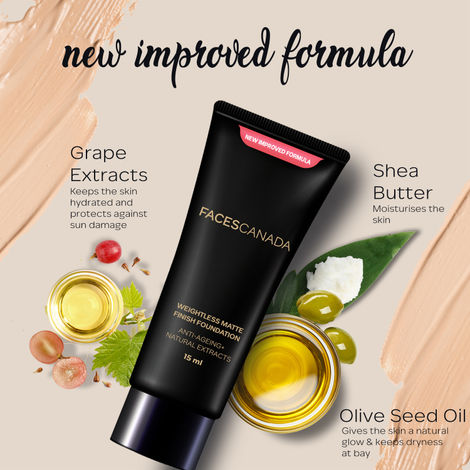 FACES CANADA Weightless Matte Finish Foundation Sand 06 15ml I
