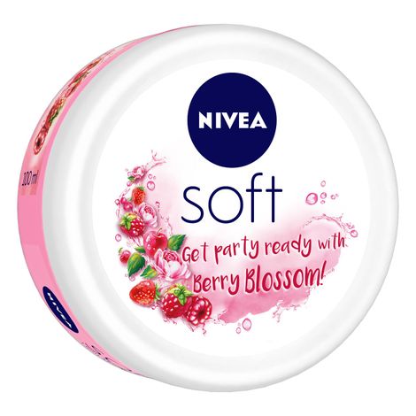 NIVEA Soft Light Moisturising Cream Berry Blossom 100ml