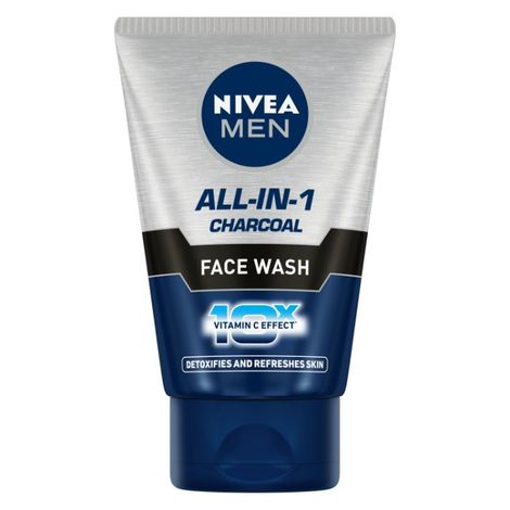 Buy Nivea Men All In 1 Charcoal Face Wash 100 ml Online Purplle