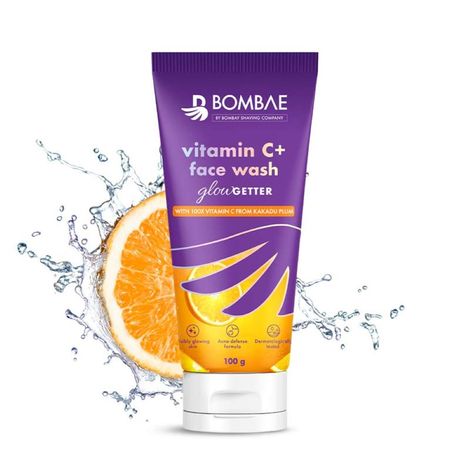 Bombae vitamin C+ facewash | For glowing skin | With niacinamide 150 gm