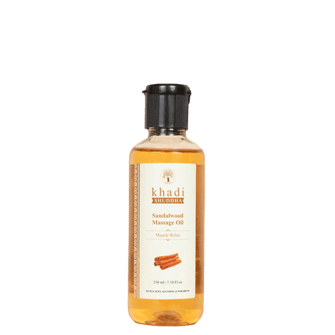 Khadi Shuddha Sandalwood Massage Oil (210 ml)
