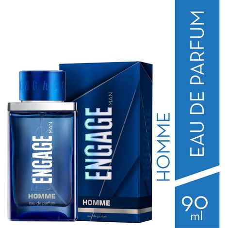 Engage Homme Perfume for Men Long Lasting Smell, Citrus and Fresh Fragrance Scent, for Everyday Use, Gift for Men, Free Tester with pack, 100ml