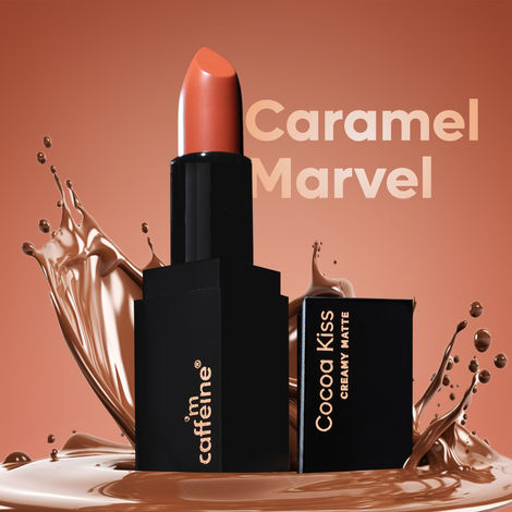 mCaffeine Cocoa Kiss Creamy Matte Lipstick-Caramel Marvel