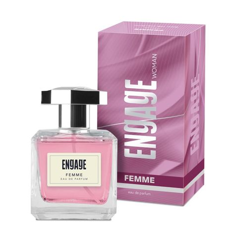 Engage Femme Eau De Parfum for Women, Citrus and Floral Fragrance Scent, Skin Friendly Perfume for Women, 100ml