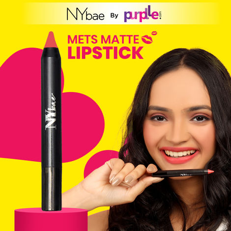 NY Bae Mets Matte Lip Crayon - Your Extra Innings 22 (2.8 g) | Nude | Creamy Matte  Lipstick | Moisturizing | SPF Protection