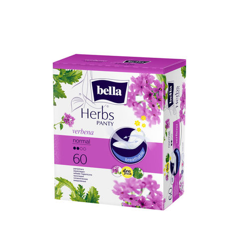 Bella Herbs Pantyliners With Verbena 60 Pcs