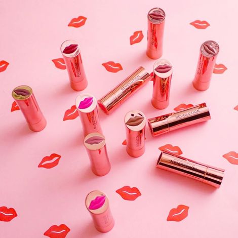 Revolution Satin Kiss Lipstick – Samtiger Lippenstift In 12 Nuancen