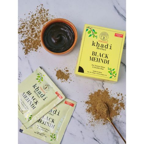 Buy Khadi Veda Black Herbal Mehndi Online at Best Price | Distacart