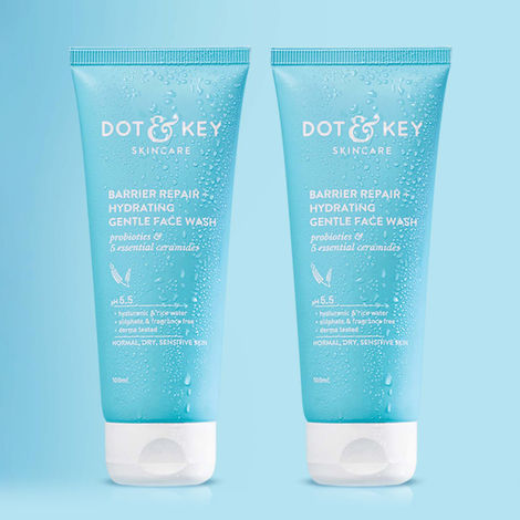Dot Key Barrier Repair Hydrating Gentle Face Wash 100ml Pack of 2