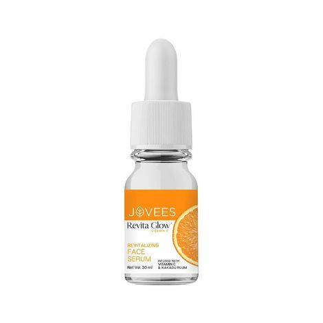 Jovees Herbal Revita Glow Vitamin C Face Serum Infused with Vitamin C & Kakadu Plum | For Skin Brightening & Hyperpigmentation | For All Skin Type | 30ml