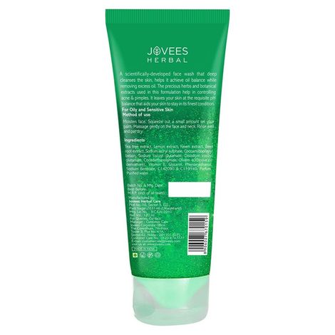 Buy Jovees Tea Tree Face Wash 120 ml Online Purplle