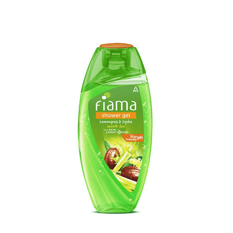 Fiama Body Wash Shower Gel Lemongrass & Jojoba, 250ml, Body Wash for Women and Men with Skin Conditioners, Suitable for All Skin Types