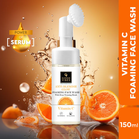 Good Vibes Vitamin C Anti- blemish Glow Foaming Face Wash With