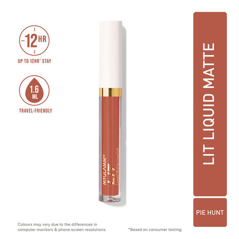 MyGlamm LIT Liquid Matte Lipstick - Pie Hunt - 1.6 ml