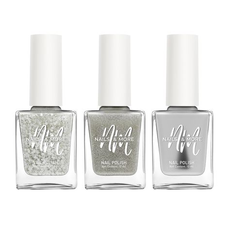 NAILS & MORE: Enhance Your Style with Long Lasting in HV - HD Glitted RL - Top Coat Matte Set of 3