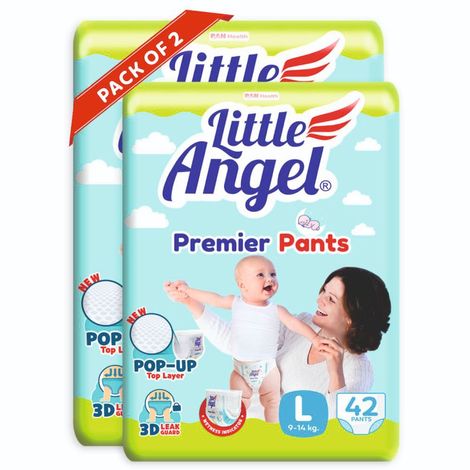 Buy Little Angel Premier Pants Baby Diapers, New Born (NB/XS), 120 Count,  Combo Pack of 2, 60 Count/pack with Wetness Indicator, upto 5 Kg Online at  Low Prices in India - Amazon.in