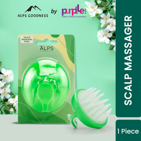 Alps Goodness Scalp Massage Tool (1 Piece) | Scalp Health | Natural Hair Growth | Soft Bristles 