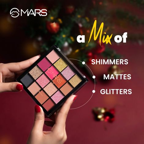 MARS Mesmereyes Highly Pigmented 16 Color Eyeshadow Palette 3 20.8g