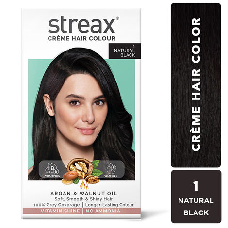 Streax Hair Colour - Natural Black 1 (120 ml)