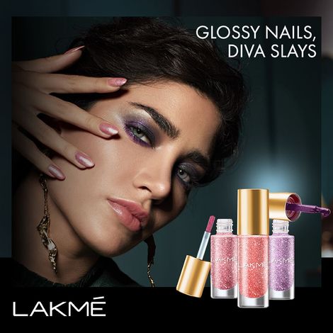 Lakme Absolute Gel Stylist Nail Color With A Glitter Texture, Gumdrop,12 ml  | eBay