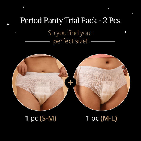 Carmesi Disposable Period Panties- Trial Pack (S+M)