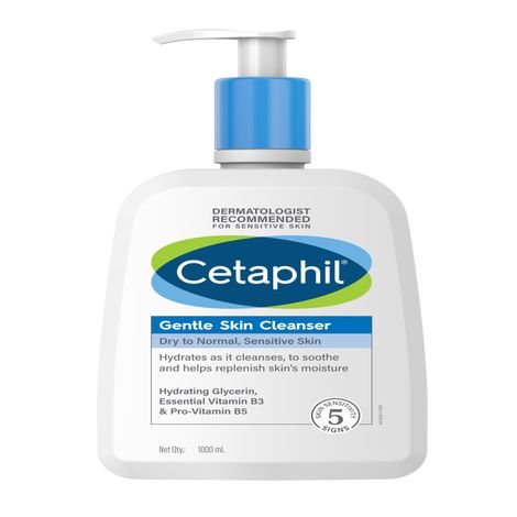 Cetaphil Gentle Skin Cleanser Dry to Normal , Sensitive skin 1000 ml