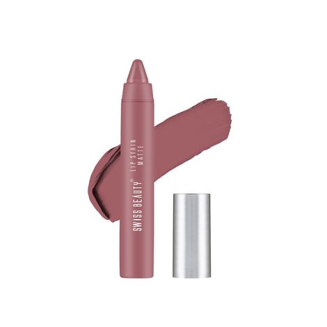 Swiss Beauty Lip Stain Matte Lipstick - Hot-Nude (3.4 g)