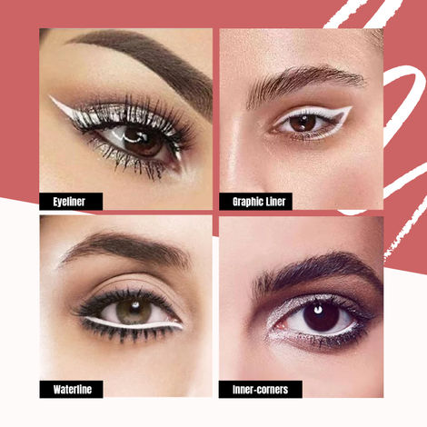 FACES CANADA Magneteyes Color Kajal White Serenity, gm Highly  Pigmented Kohl 12HR Long Stay Single Stroke Glide Waterproof