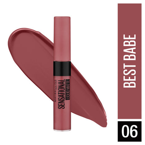 Maybelline New York Sensational Liquid Matte Lipstick 06, Best Babe (7 g)