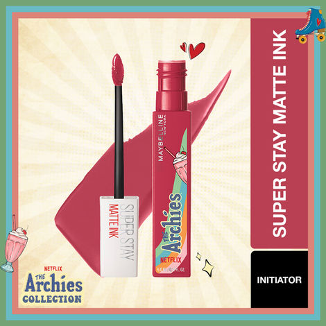 Maybelline NY SuperStay Matte Ink Lipstick, The Archies Collection,Initiator,5ml