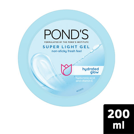 Ponds Super Light Gel Non - Sticky Fresh Feel Moisturiser With Hyaluronic Acid + Vitamin E