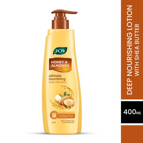 Joy Honey & Almonds Ultimate Nourishing Body Milk Lotion, For Extremely Dry Skin 400 ml