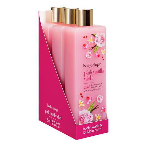 Bodycology Pink Vanilla Wish in Body Wash Bubble Bath 473ml