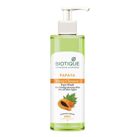 Biotique Bio Papaya Deep  Cleanse Face Wash For All Skin Types (200 ml)