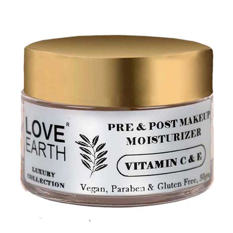 Love Earth Pre & Post Makeup Face Moisturizer for Skin Hydration 50gm