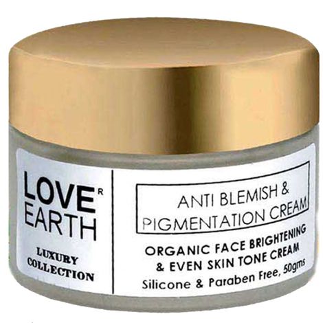Love Earth Anti-Blemish & Anti-Pigmentation Cream With Aloe Vera & Vitmain E For Reducing Acne, Pimples, & Skin Brightening 50gm