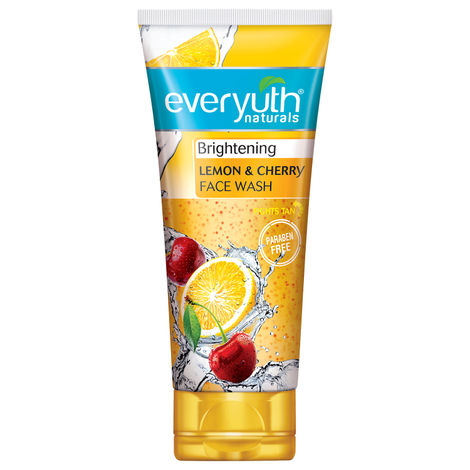 Everyuth Naturals Brightening Lemon & Cherry Face Wash (150 g) Tube