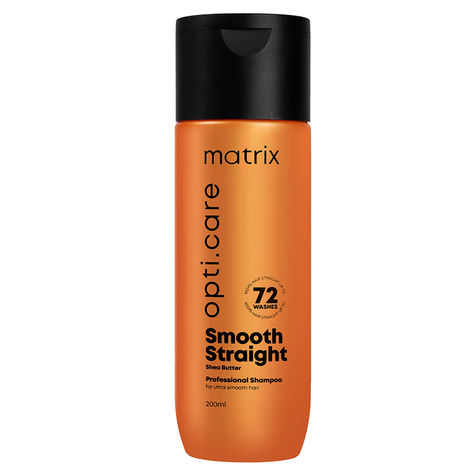 MATRIX Opti.Care Professional Shampoo for Smooth Straight Shampoo | For  Salon Smooth, Straight hair | with Shea Butter (200ml)